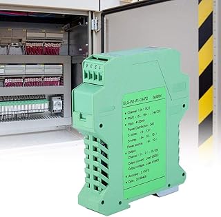 DC 24V Current Signal Isolator Transmitter DC Signal Conditioner 4-20mA PLC Detect Signal Conditioner(One in and one Out 4-20mA to 0-10V)