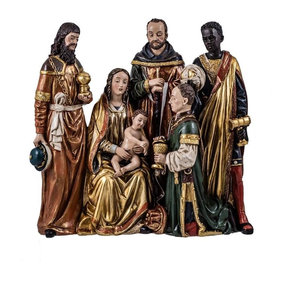 Inmaculada Romero IR Nacimiento Misterio Navidad Belén monopieza 25 cm. Figura Covarrubias Reyes Magos Virgen María