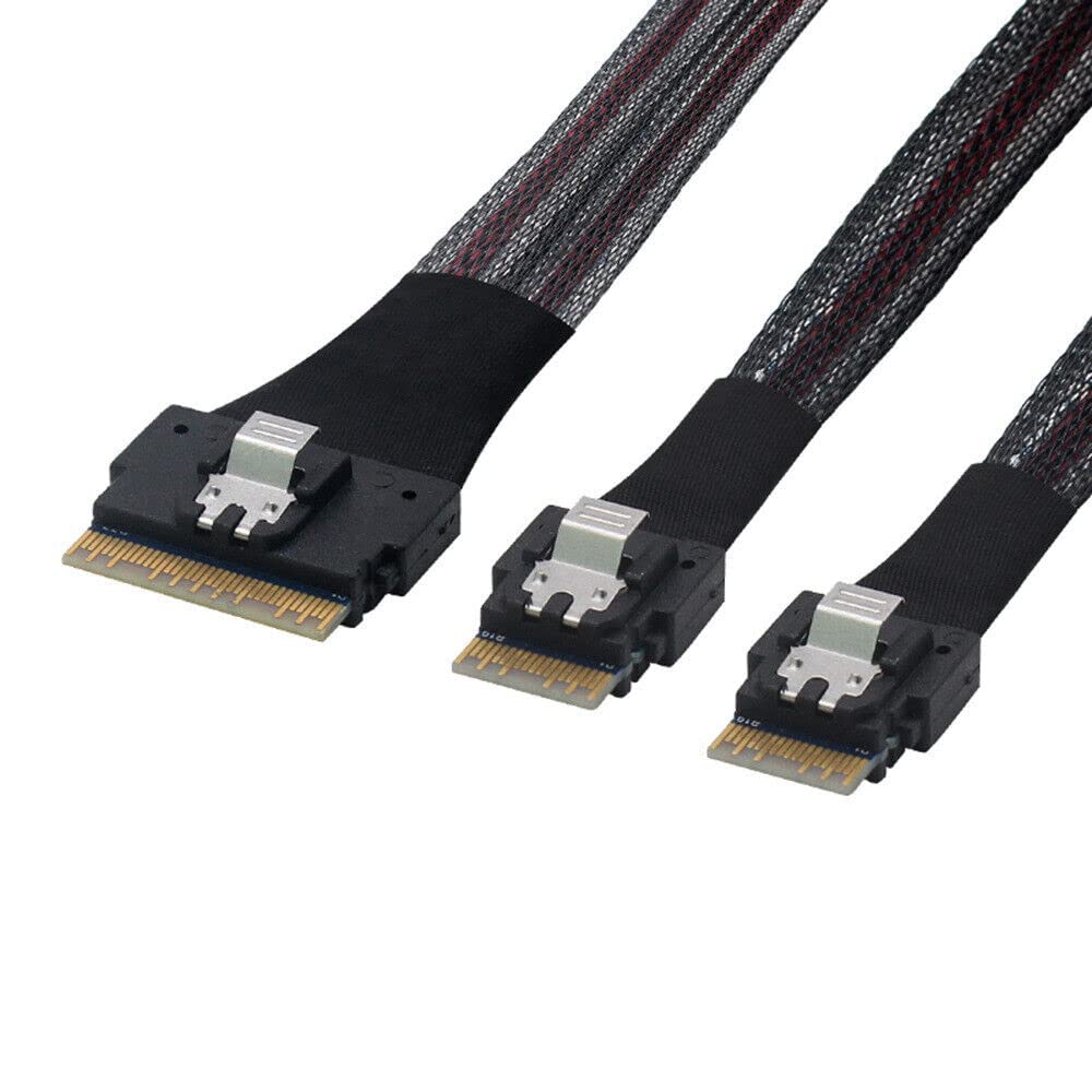 Cable Slimline SAS SFF-8654 8I divisor de datos para almacenamiento SAS de servidor 6
