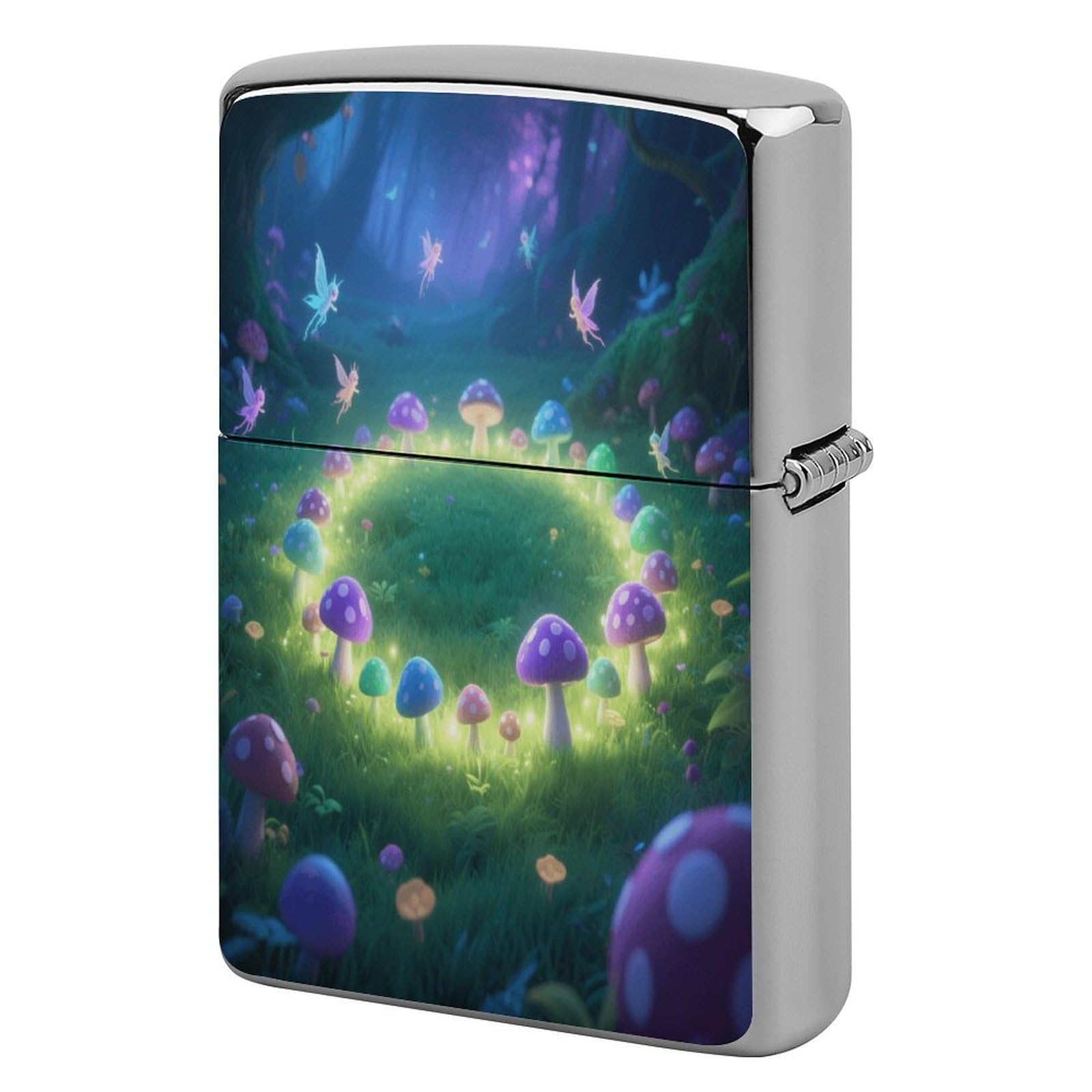 Fekiloot Style Mysterious Grassland Lighter Case Cover Metal Lighter Case