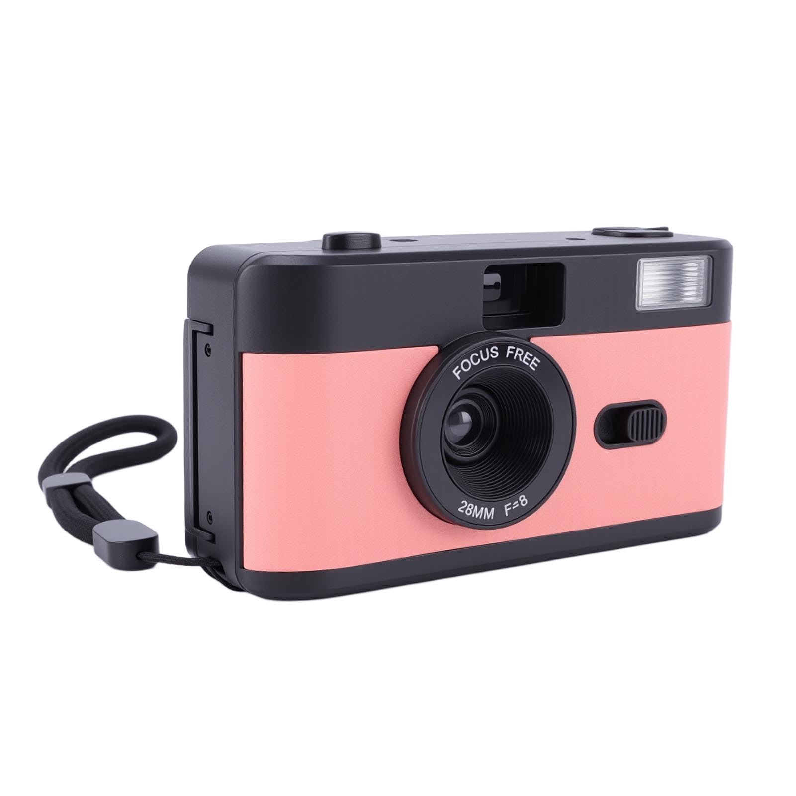 Generic Cámara de Película de 35 Mm Cámara de Película Recargable Elegante con Flash para Entusiastas de la Fotografía Cinematográfica de Fotografía Simple para Varias Escenas 1 Pila Seca AA (Negro