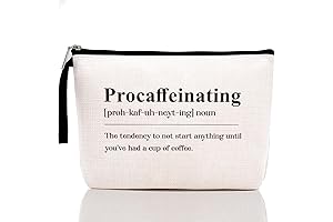 Funny Novelty Definition Makeup Bag Coffee Gifts for Coffee Lovers