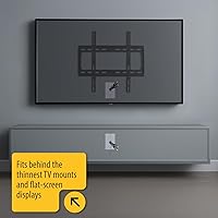 Vista 3 de DATA COMM Electronics 45-0014-WH - Placa de pared para cable de 1 banda con apertura flexible, placa de pared de bajo voltaje, oculta hasta 6