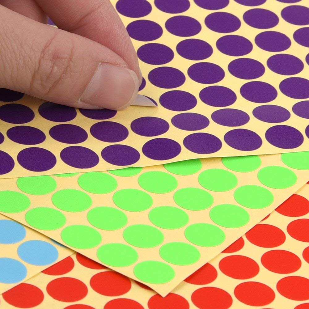 4160 Etiquetas Adhesivas Redondas De Colores – 16 Colores Brillantes, 8 Mm – Pegatinas Autoadhesivas Para Clasificar, Premios O Escritura (JANYUN)