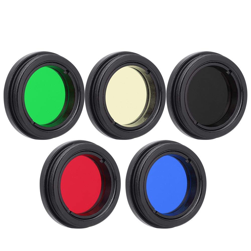 Goshyda Filtre d'objectif de télescope, Filtre de Couleur d'objectif d'oculaire de télescope astronomique de 1,25 "/31,7 mm pour Lune/nébuleuse/étoile du/Cluster/Ciel Profond