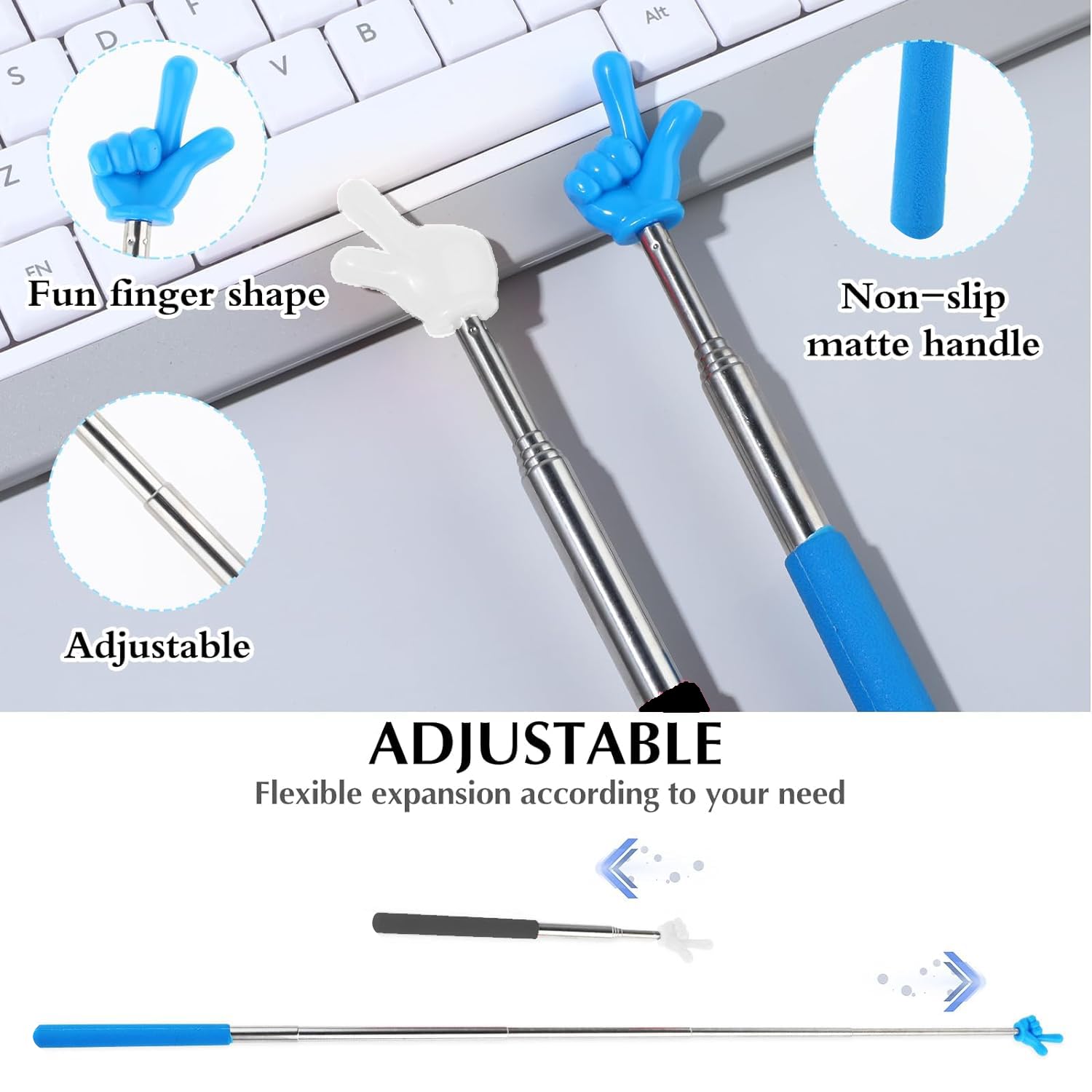 Puntatore Telescopico Per Insegnanti - 3 Pezzi Estensibili | Per Lavagne E Lezioni - Foto 13