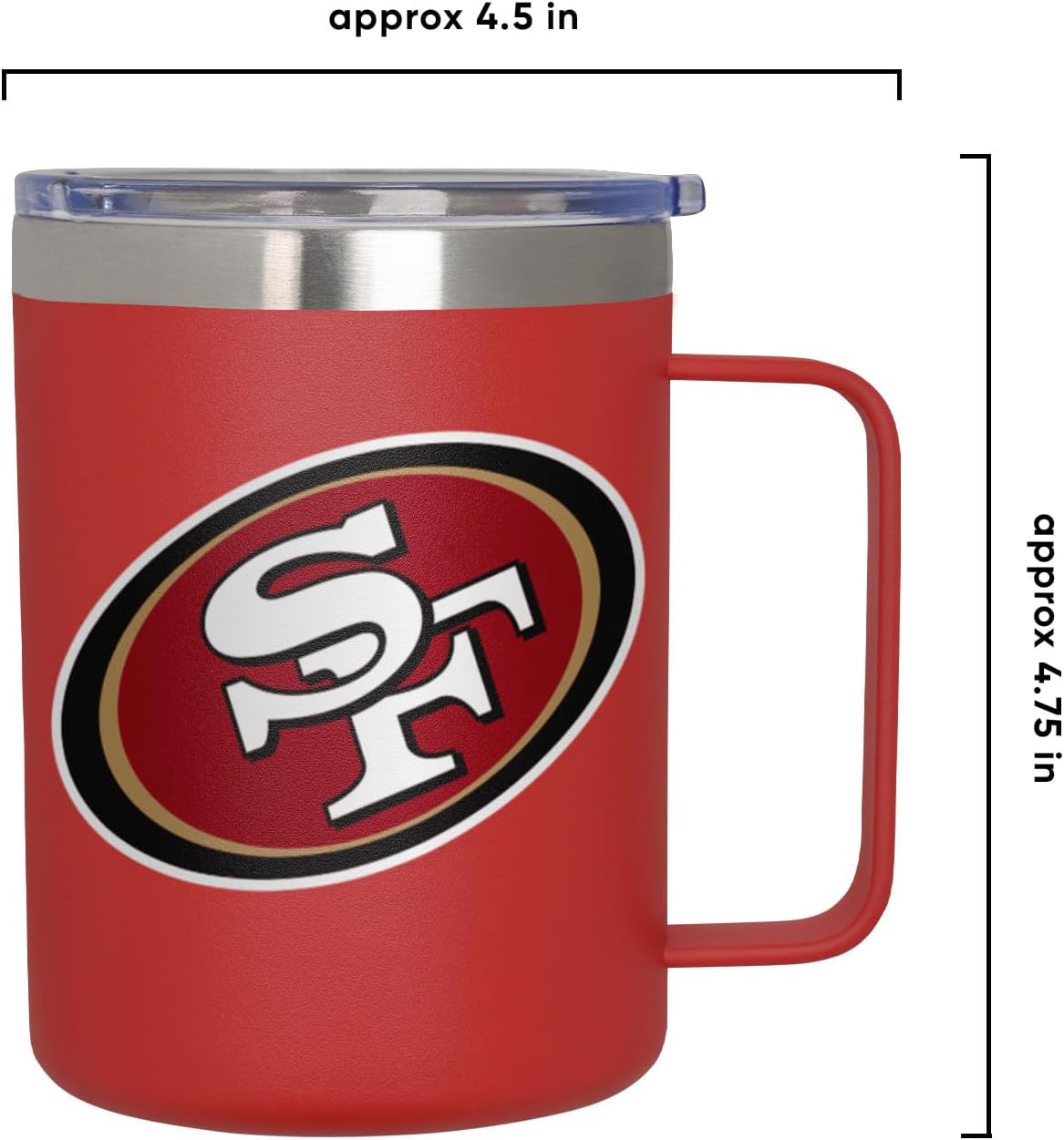 FOCO NFL unisex-adult NFL Team Color Insulated Stainless Steel 14oz Travel Mug w Lid - Image 4