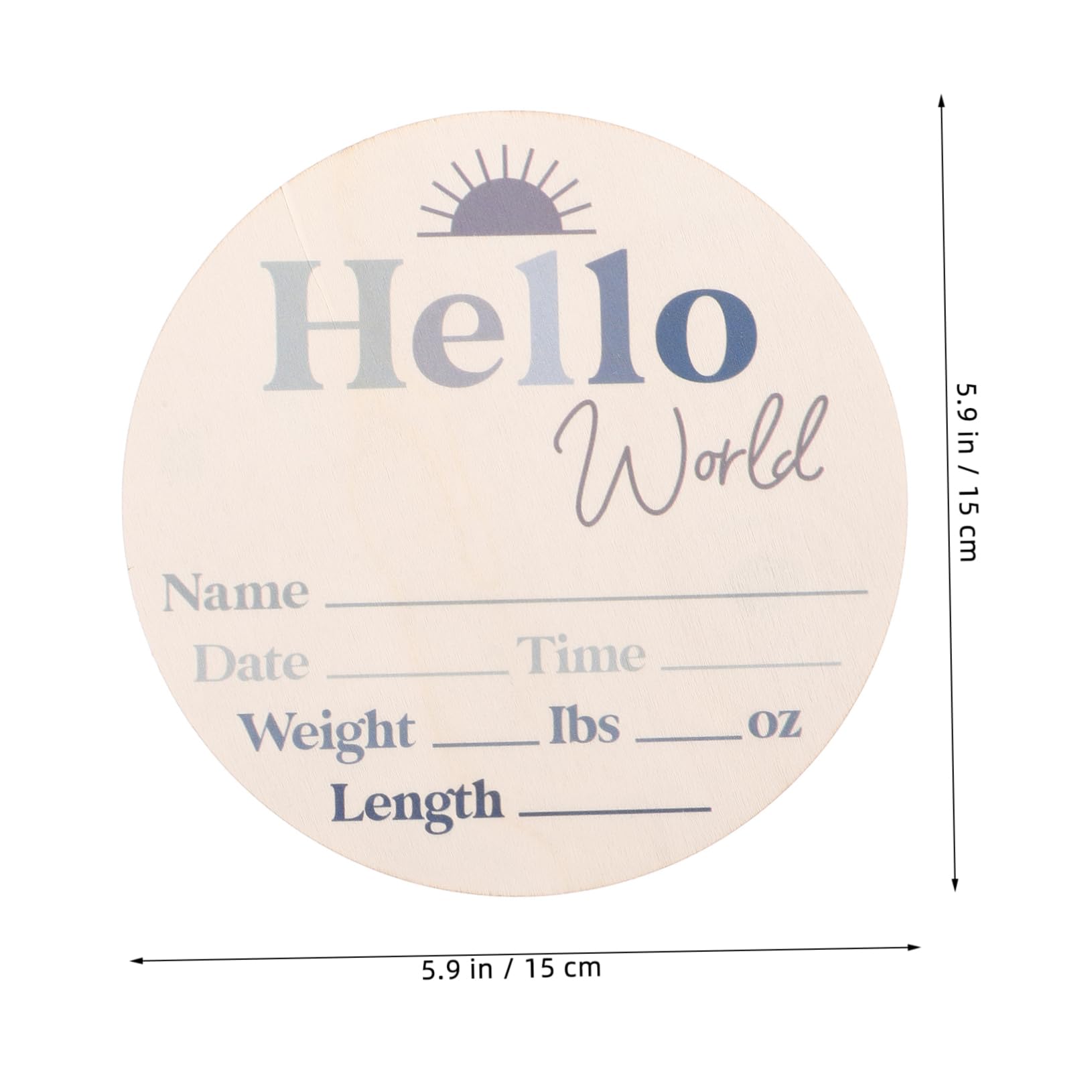 VICASKY Monthly Baby Milestone Markers Growth Record Sign for Nursery Photo Prop
