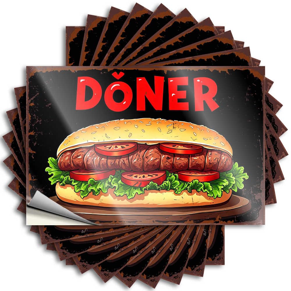 Personalized, Bumper Water Delicious Doner Kebab with Fresh Vegetables | Gamers Music Decor(6X9CM)
