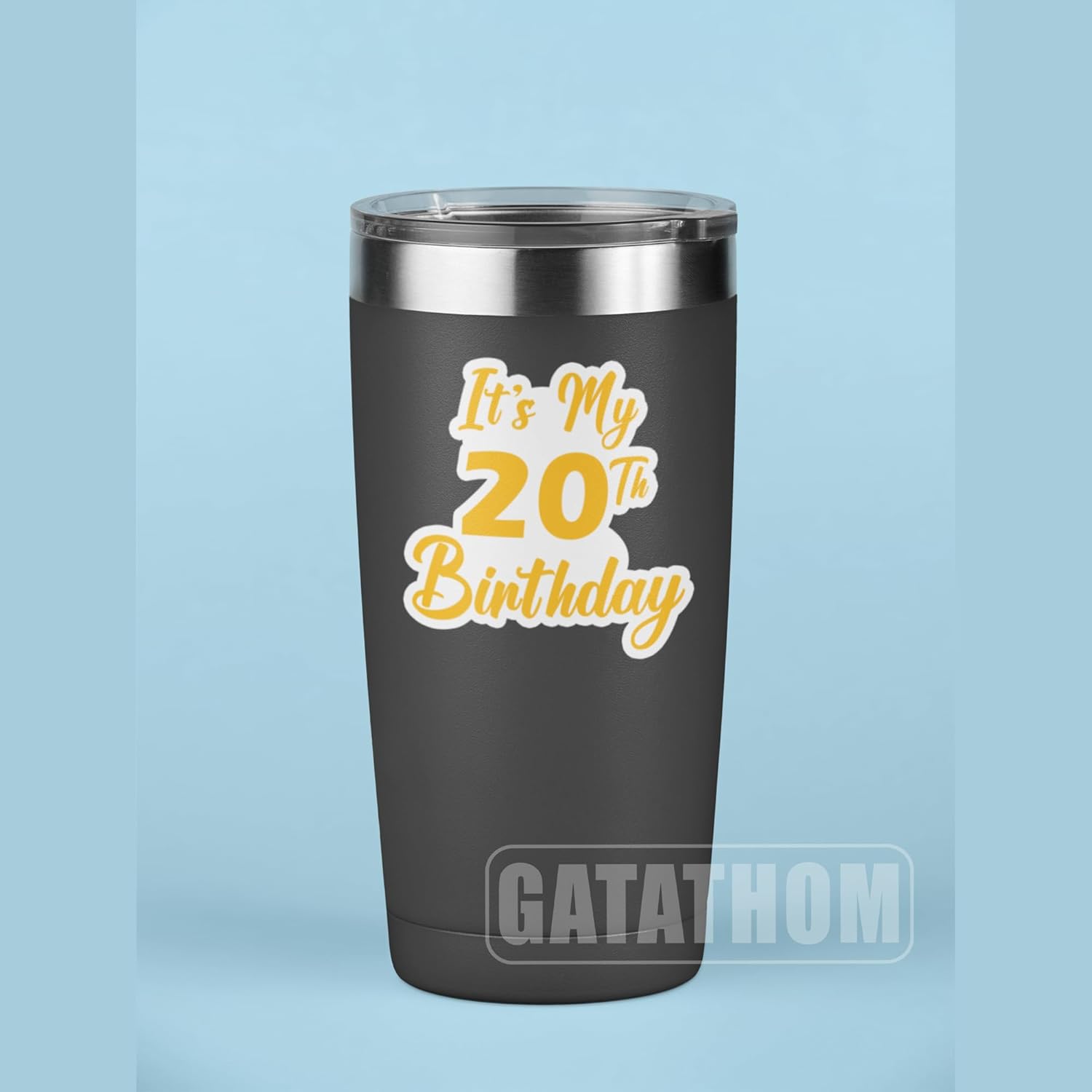 (3Pcs) Happy 20th Birthday Stickers – It’s My 20th Birthday - Cheers to 20 Years Waterproof Vinyl Decals for Birthday Gifts, Water Bottles, Scrapbooks, Journals, 3 x 2.5 inch - Image 6