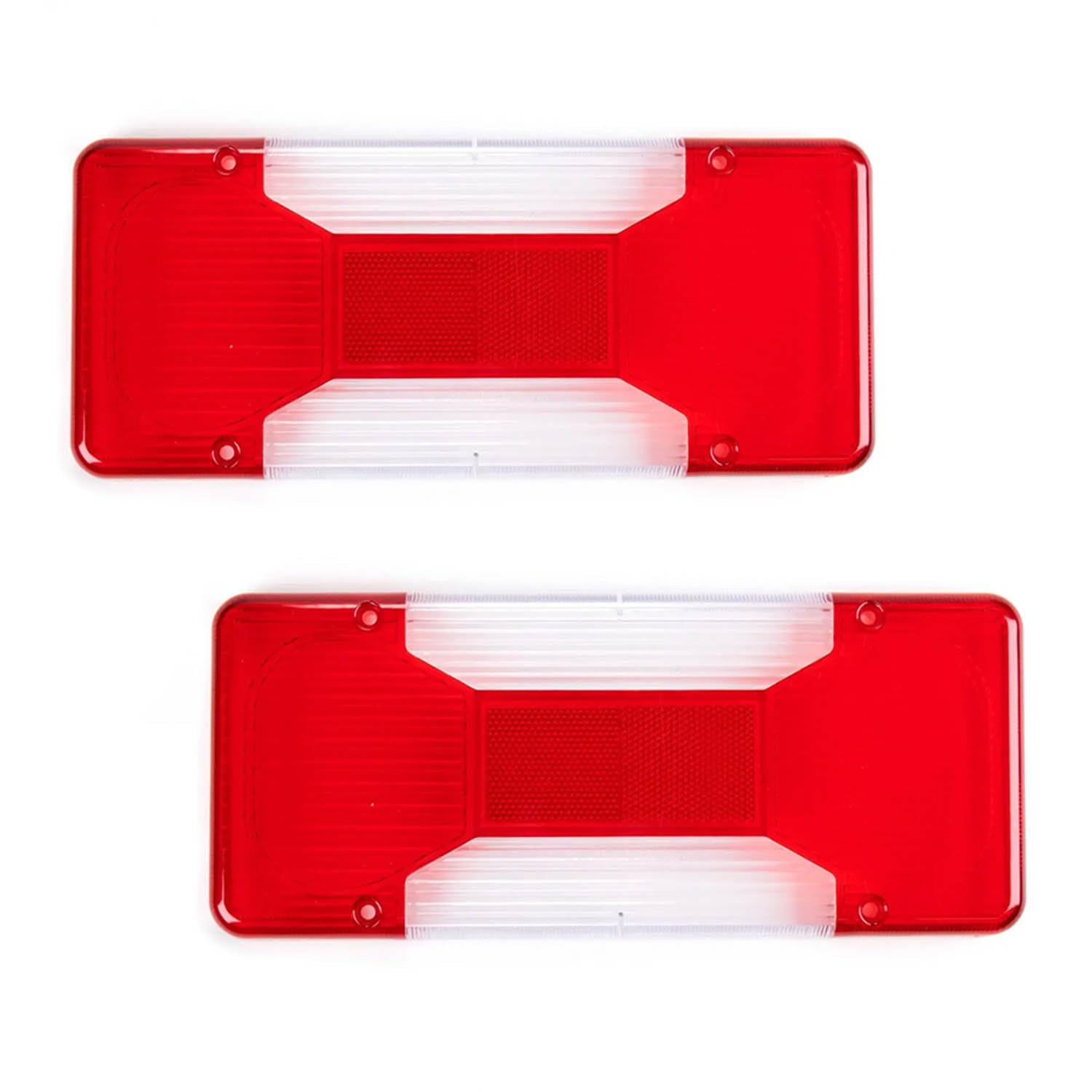 Generisch 2 x lenti per fanale posteriore, vetro di ricambio per fanale posteriore Compatibile con Fiat Ducato, Peugeot Boxer, Iveco Daily (2006-2011) 042555131 042555132 Sinistra + Destra