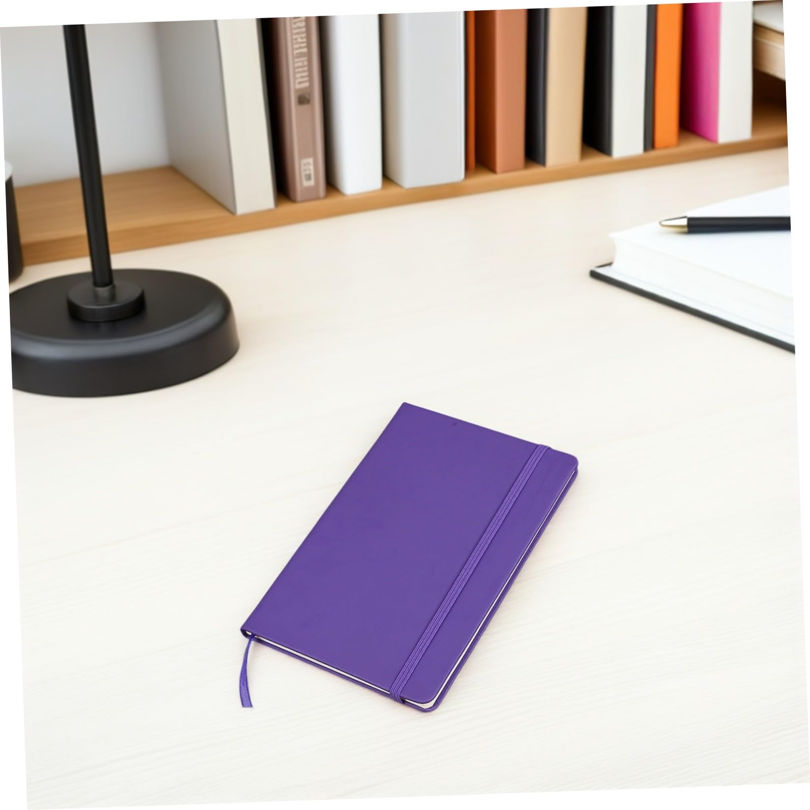 Set da 7 Quaderni Tascabili A6 con Righe, Copertina in Pu e Chiusura Elastica, Blocco Note Portatile per Appunti Scuola e Riunioni, Carta di Qualità per Prevenire Sbavature