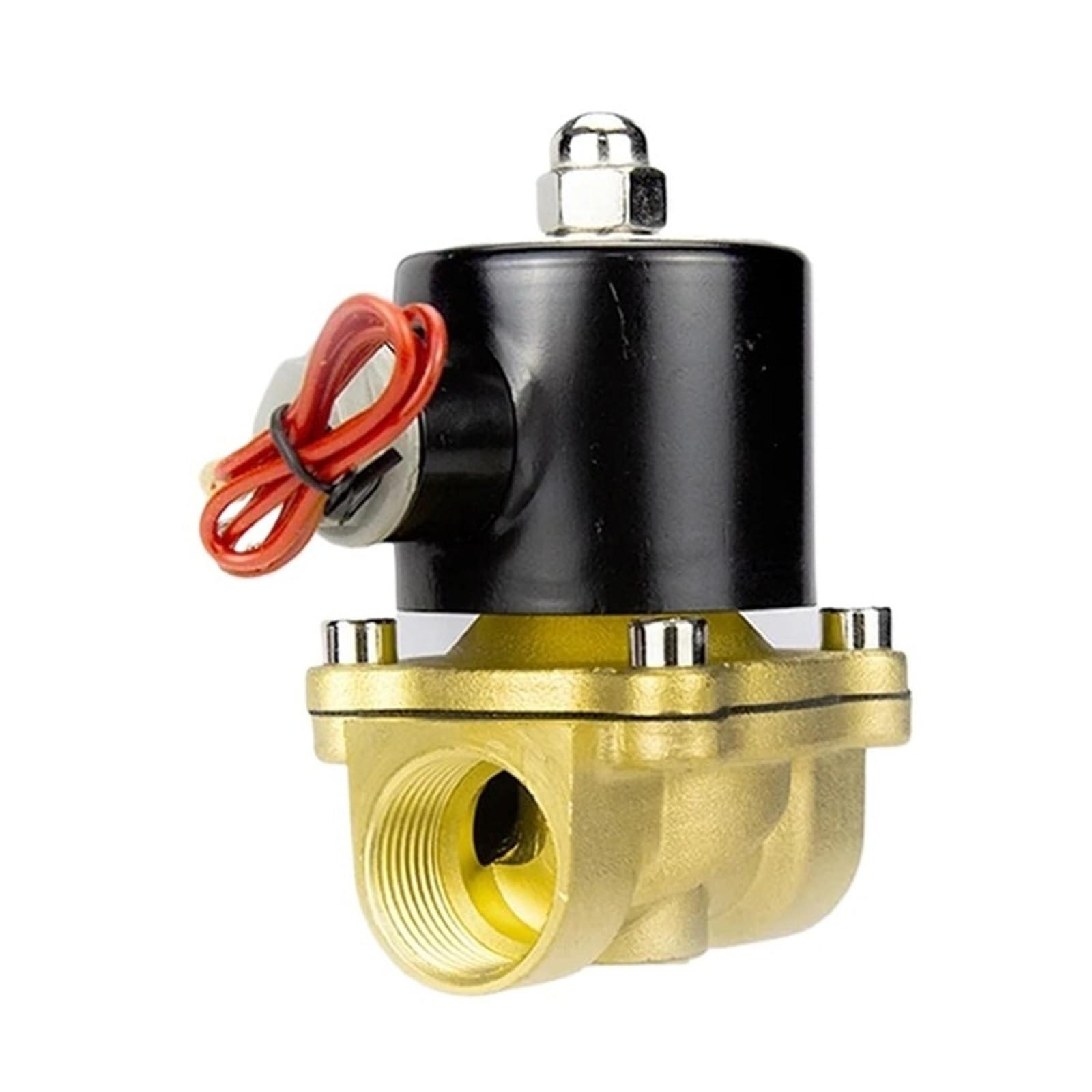 Électrovanne 220V DN40 normalement ouverte en laiton pour l'eau et l'air