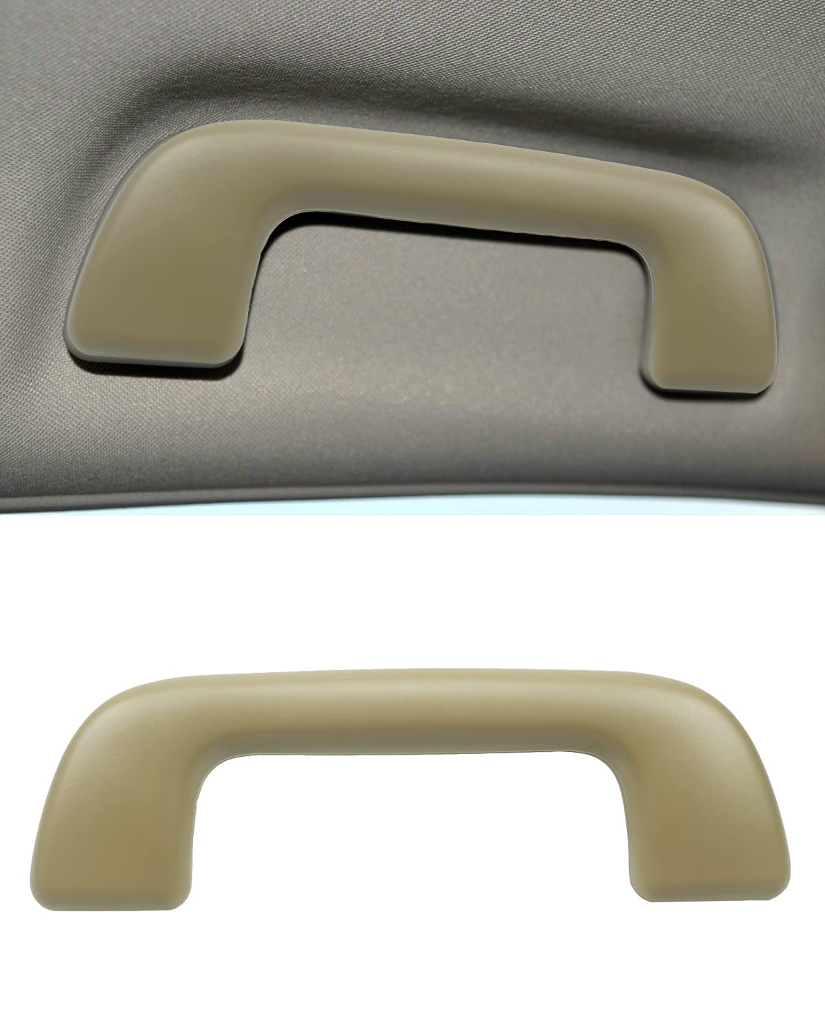 YIGUCS Interior Grab Handle Fits for Toyota Model for Corolla 4Runner Highlander RAV4 and More, Grip Assist Handle Without Hook Type, Beige Color