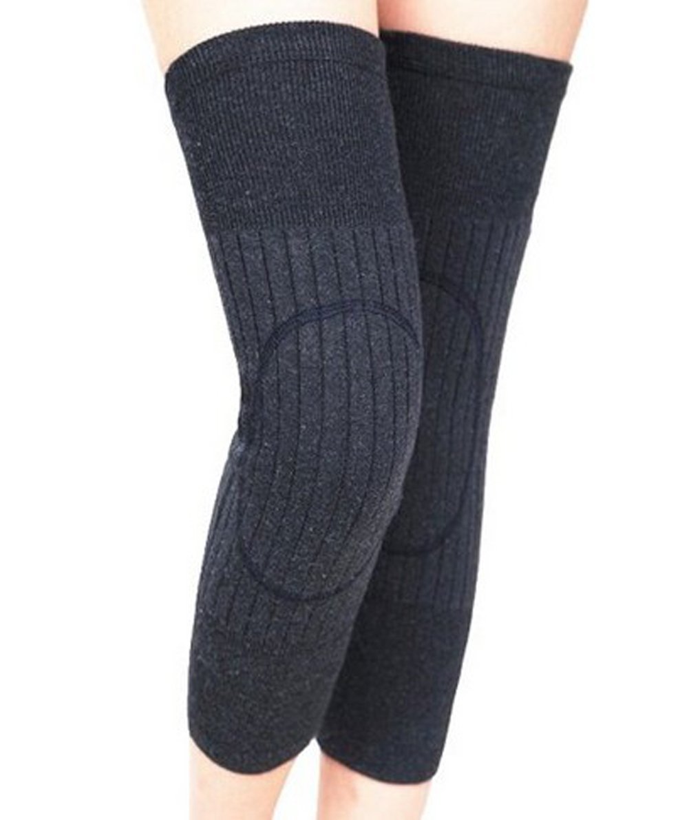 Buy Unisex Lengthen Thicken Elastic Breathable Wool Cashmere Knees Support  Sleeve Kneepads Knee Warmers Arthritis Opening Style Knee Pads Online at  desertcartQATAR