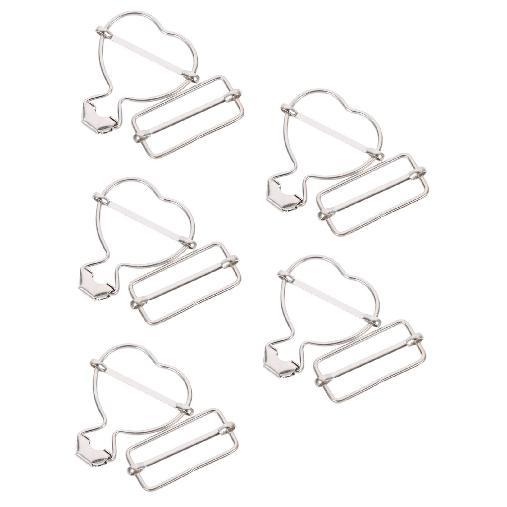 Tofficu 50stücke Herzförmige Buckles Für Kleidung Overall Schnallen Strap Fixing Buckles Für Jeans Latzhosen Und Mehr Für Handwerksprojekte