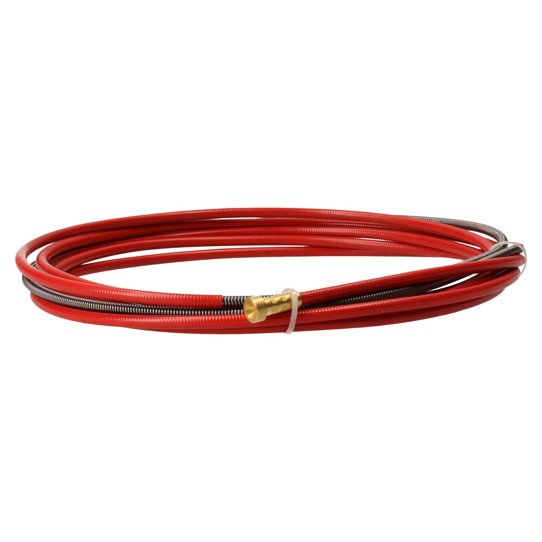 P.C. Liner Wire 1.0-1.2mm x 3M Welding Red Steel Plastic Coated MIG Torch