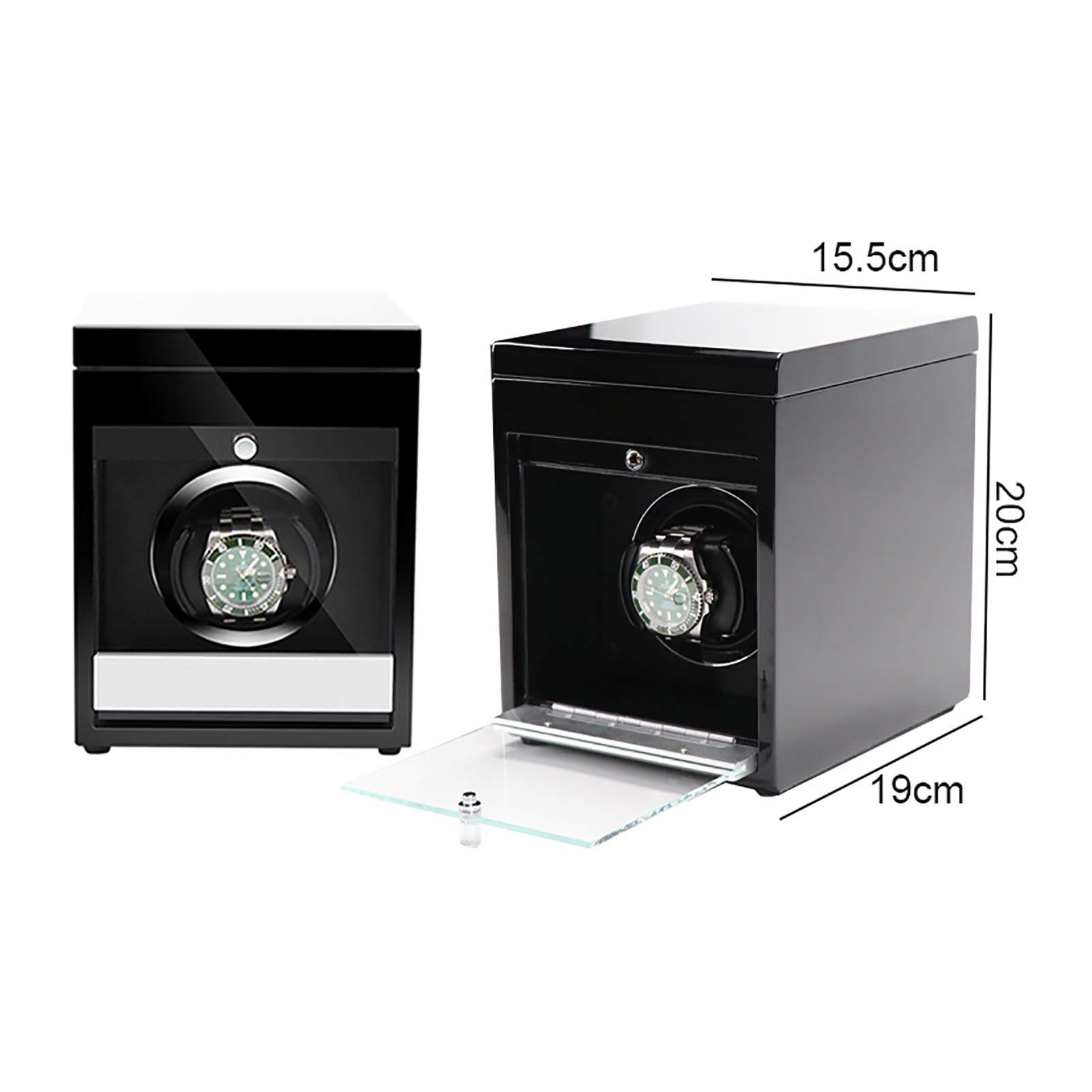 Remontoirs de Montres - Coffret de Rangement en Bois pour Montres connectées avec éclairage LED, Remontoir Automatique pour Montres mécaniques avec contrôle d'accès, Coffret de ran