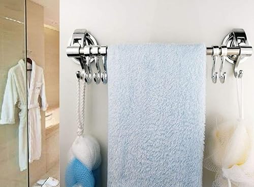 Miniatura 6 de Gancho con ventosa, barra para colgar utensilios de ducha, organizador para utensilios de cocina y accesorios de baño, toalla, corona, lufa,