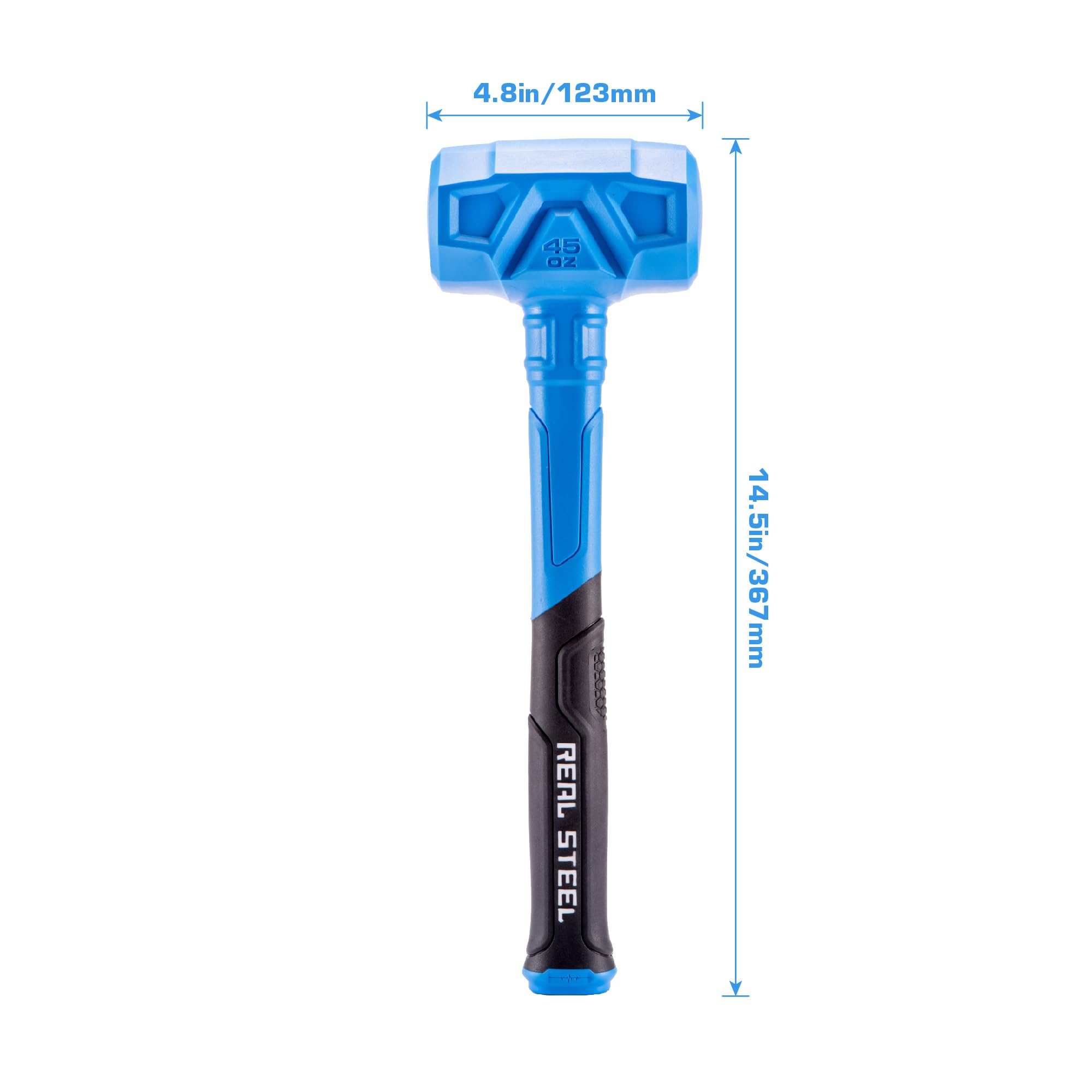 Amazon | REAL STEEL Dead Blow Hammer with Carbon Steel Core Handle