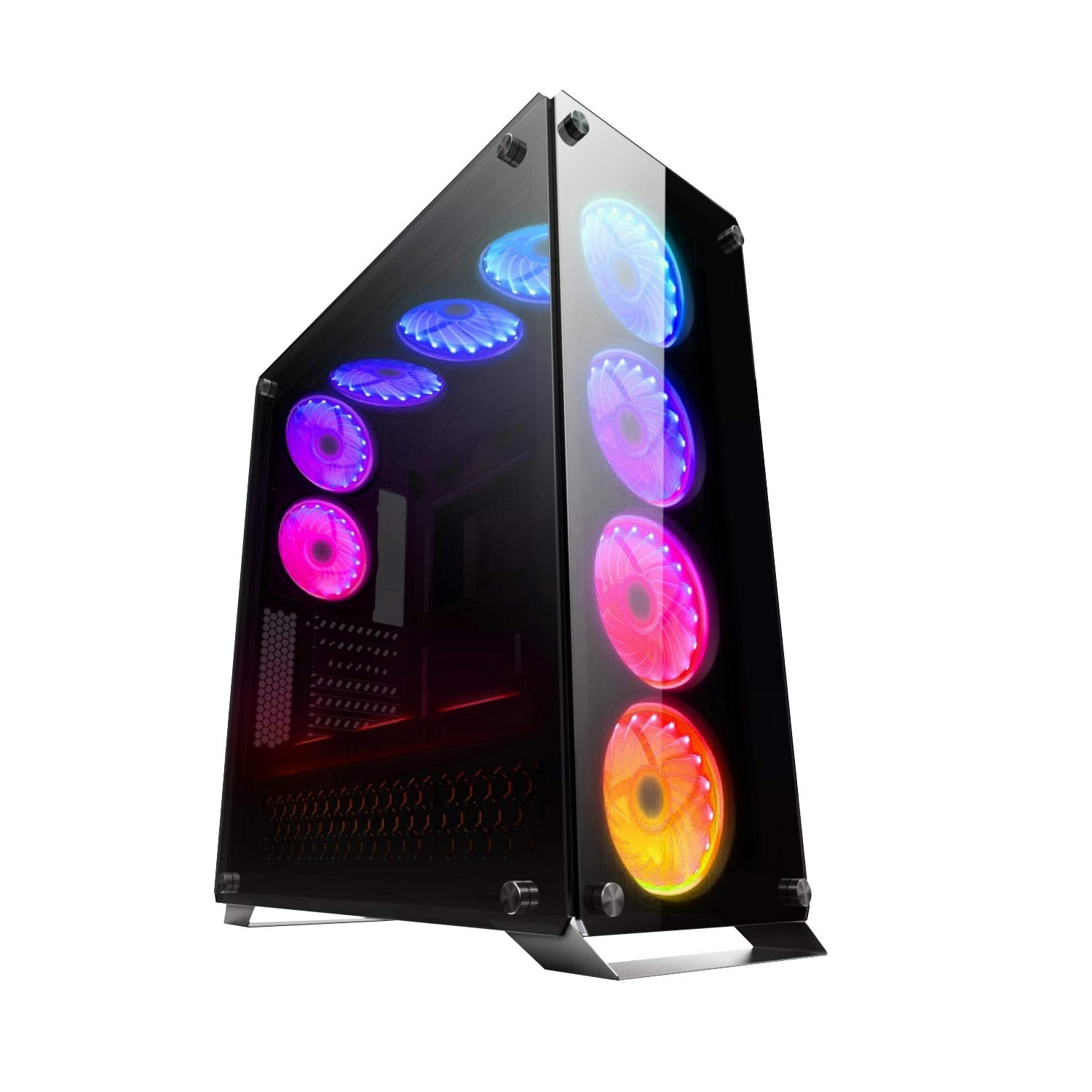 CTesports Orion – Caja Gaming Full-Tower con 4 Paneles de Cristal Templado, Espacio para 12 Ventiladores de 120 mm