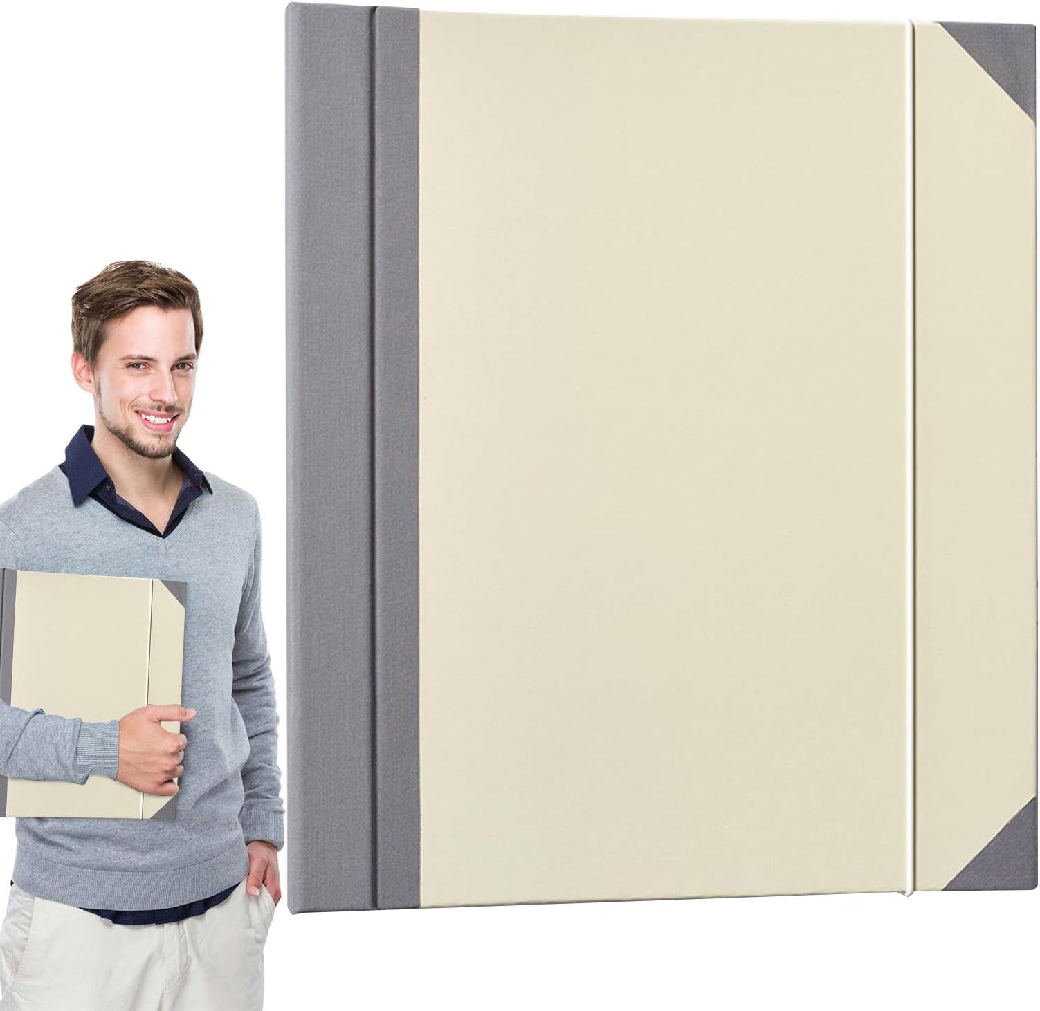 Family Document Organizer - Document Organizer Binder - Vistaprint Important Document File Folder - Certificate and Important Document Organizer Elastic Closure Design Abrasion Resistant Document