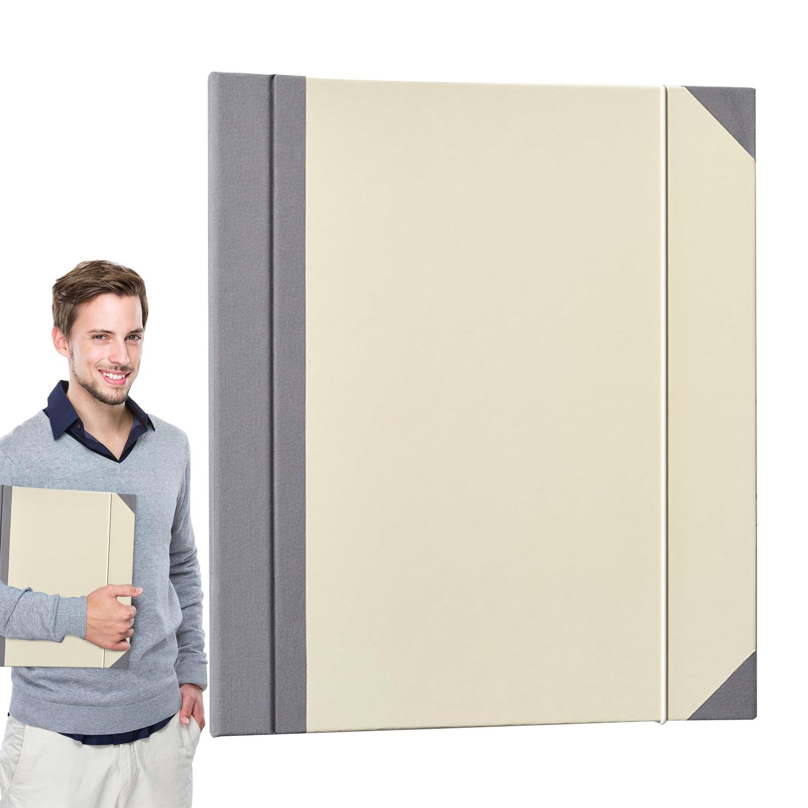 Family Document Organizer - Document Organizer Binder - Vistaprint Important Document File Folder - Certificate and Important Document Organizer Elastic Closure Design Abrasion Resistant Document