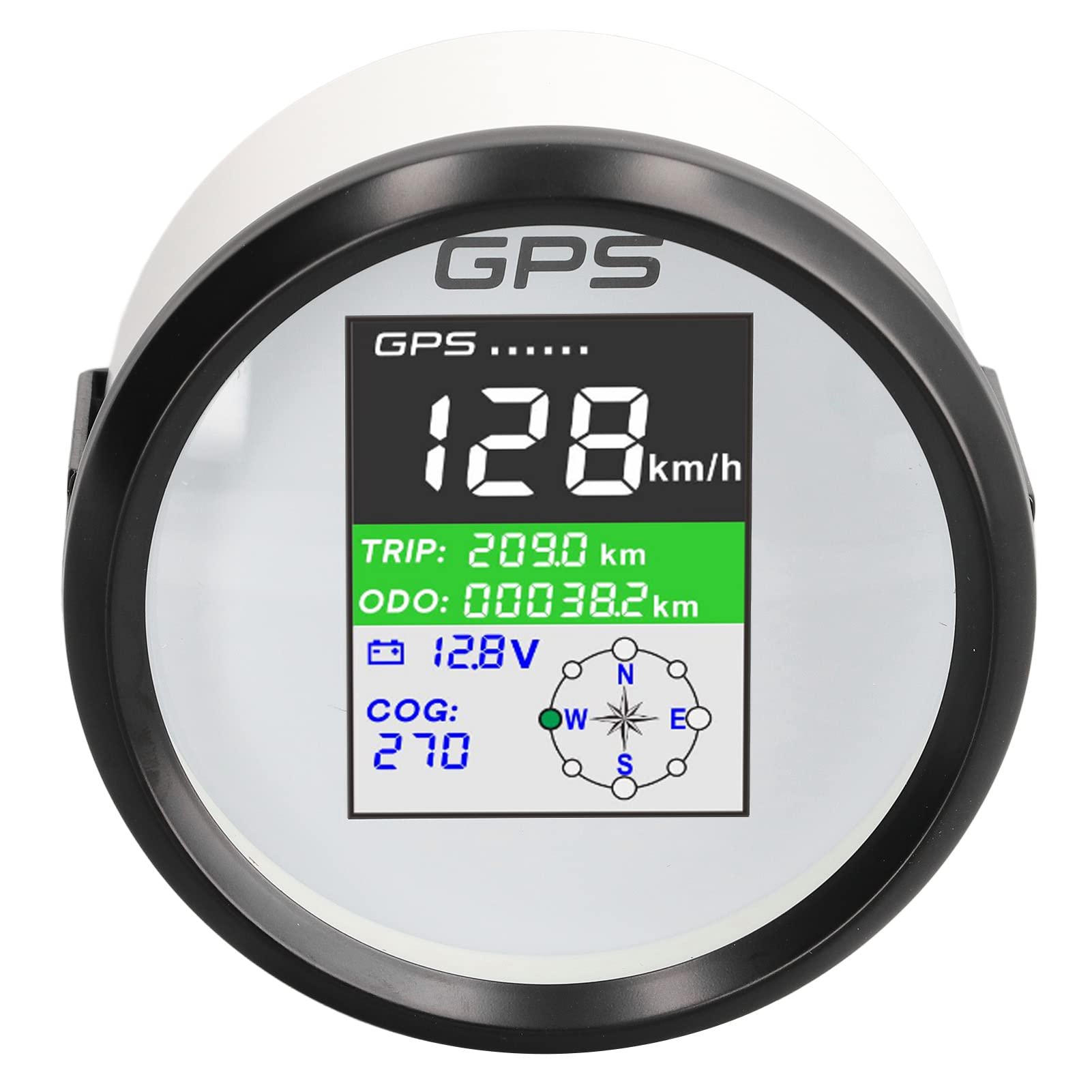 Velocímetro GPS de 85 Mm Nudo Mph Km H Multifunción DC9 32 V Pantalla TFT IP67 Odómetro Impermeable para Coche Camión Motocicleta Medidor de Velocidad Barco Odómetro Velocidad