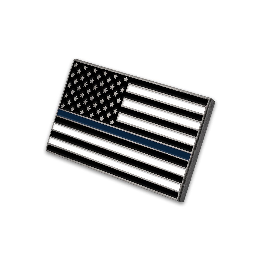 Armed Forces DepotPolice Thin Blue Line USA Flag Pin