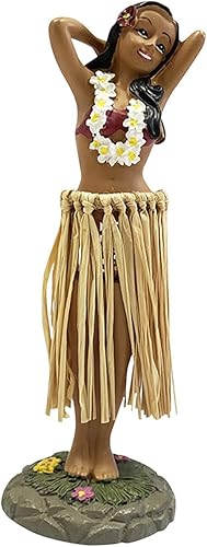 Tablero hawaiano de muñeca bailarina, centros de mesa de niña, mini decoraciones de tablero de instrumentos para tablero de automóvil, hogar,