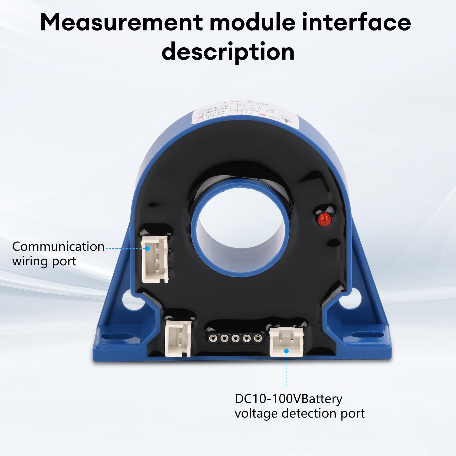 200A Digitaler Batteriewächter 12V 24V 36V 48V Batteriemessgerät Multifunktionaler,3,5" Touchable Batteriekapazitätsmonitor 10-100V LCD Display für Blei-Säure-Lithium Batterie mit Alarm