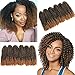 12 Inch Marlybob Crochet Hair 6 Small Packs/lot Crochet Braids Jerry Curly Hair Extensions(12 Inch, Black/27#)