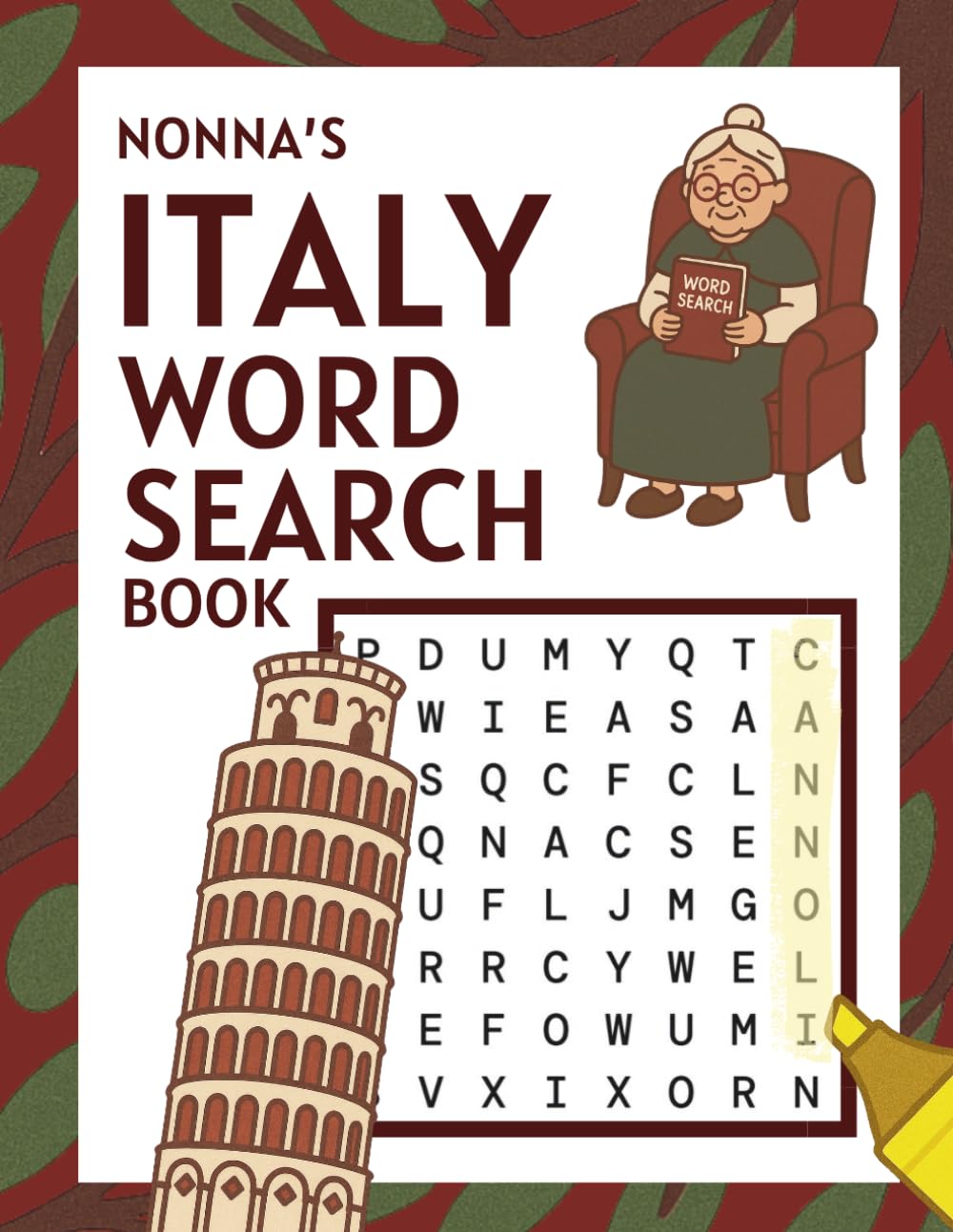 Nonna's Italy Word Search Book: 60 Puzzles Celebrating Italian Culture