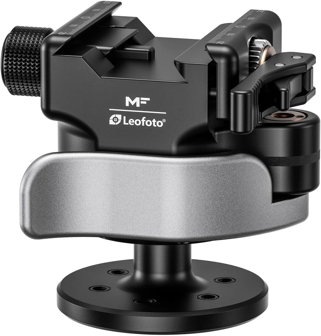 Leofoto Juggernaut Ballhead, Heavy Duty Tripod Head with Hybrid Dual-Rail Clamp, Compatible with Arca-Swiss & Picatinny Systems, 44lbs Max Load for Precision Outdoors/Shooting/Hunting