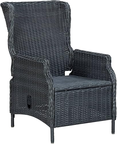 Miniatura 5 de Juego de comedor para terraza, jardín al aire libre, mesa de comedor de madera maciza duradera, silla de respaldo ajustable, resistente a la