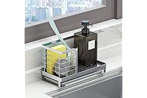 Kitchen Soap Dispenser with Basket