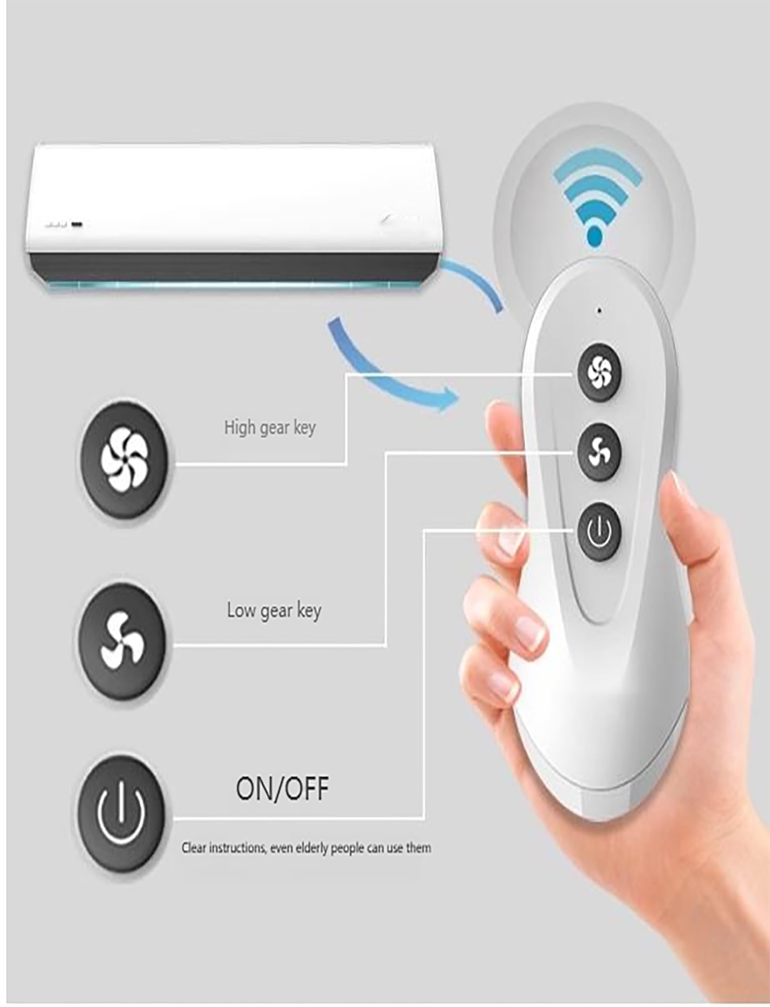 Cortina de aire comercial para puertas con control remoto, alto flujo de aire, máquina ligera para exteriores