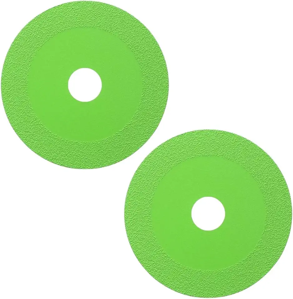 Disco de Corte Fino Diamantado Profissional para Vidro Espelho Porcelanato Cerâmica Mármore Kit 2 Unidades Multifuncional para Esmerilhadeira