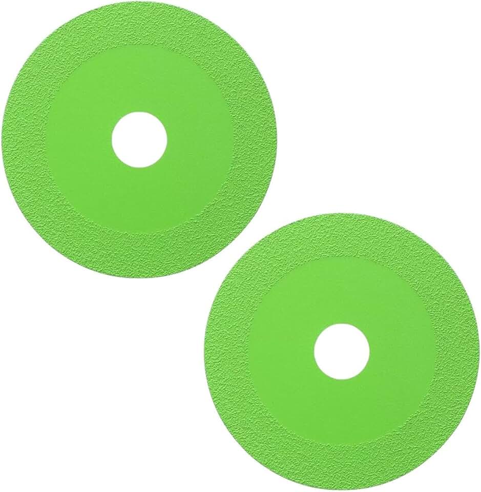 Disco de Corte Fino Diamantado Profissional para Vidro Espelho Porcelanato Cerâmica Mármore Kit 2 Unidades Multifuncional para Esmerilhadeira