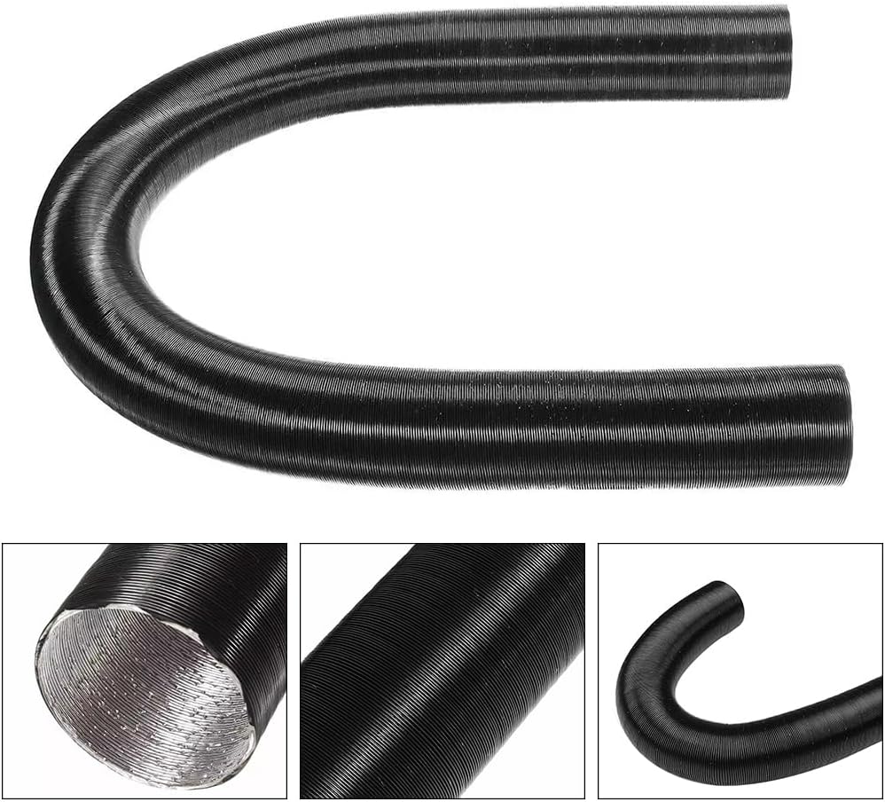 75mm Warm Heater Duct Pipe, ZDHQLHJ 40cm-80cm Expandable Design, Diesel Heater Exhaust Pipe Ducting, Car Truck RV Bus Van Boat Air Ducting Hose For Webasto Eberspacher Diesel Parking Heaters