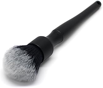 Detail Factory - Synthetic Detailing Brush - Ultra-Soft Bristles, Comfortable Grip and Scratch-Free Cleaning for Exterior, Interior, Emblems, Badges, and Instrument/Guage Panels. (Black, Long)