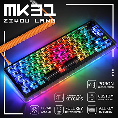 Teclado Gamer MK31 Compacto USB-C RGB 65% Linear miniatura 3