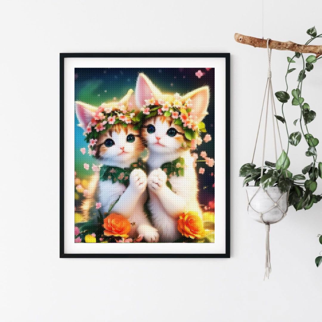 Amazon | ダイヤモンドアート スクエア 猫 ビーズアート 四角
