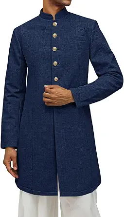 13 Best Eid Kurta Collections to Elevate Your Festive Style in 2026 5 Runcati Men's Kurta Coats Sherwani | Indian Mandarin Collar Attire, Ethnic Outfits, Wedding Festive Party Clothing, Casual Kaftan Robe