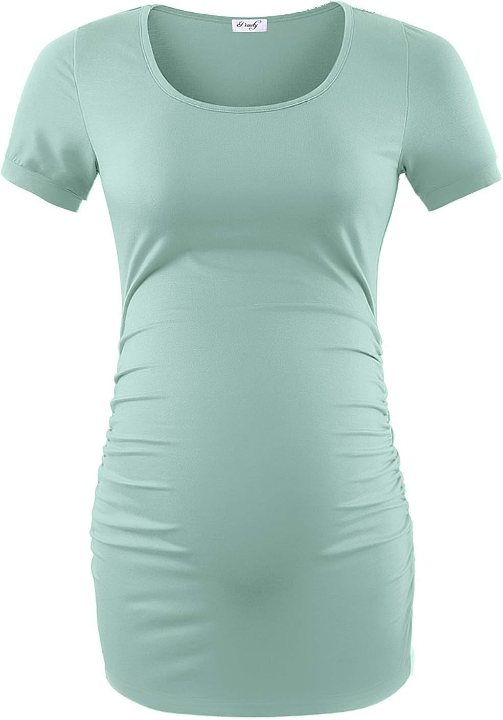 Peauty Women's Maternity Side Ruched Shirts - Image 3