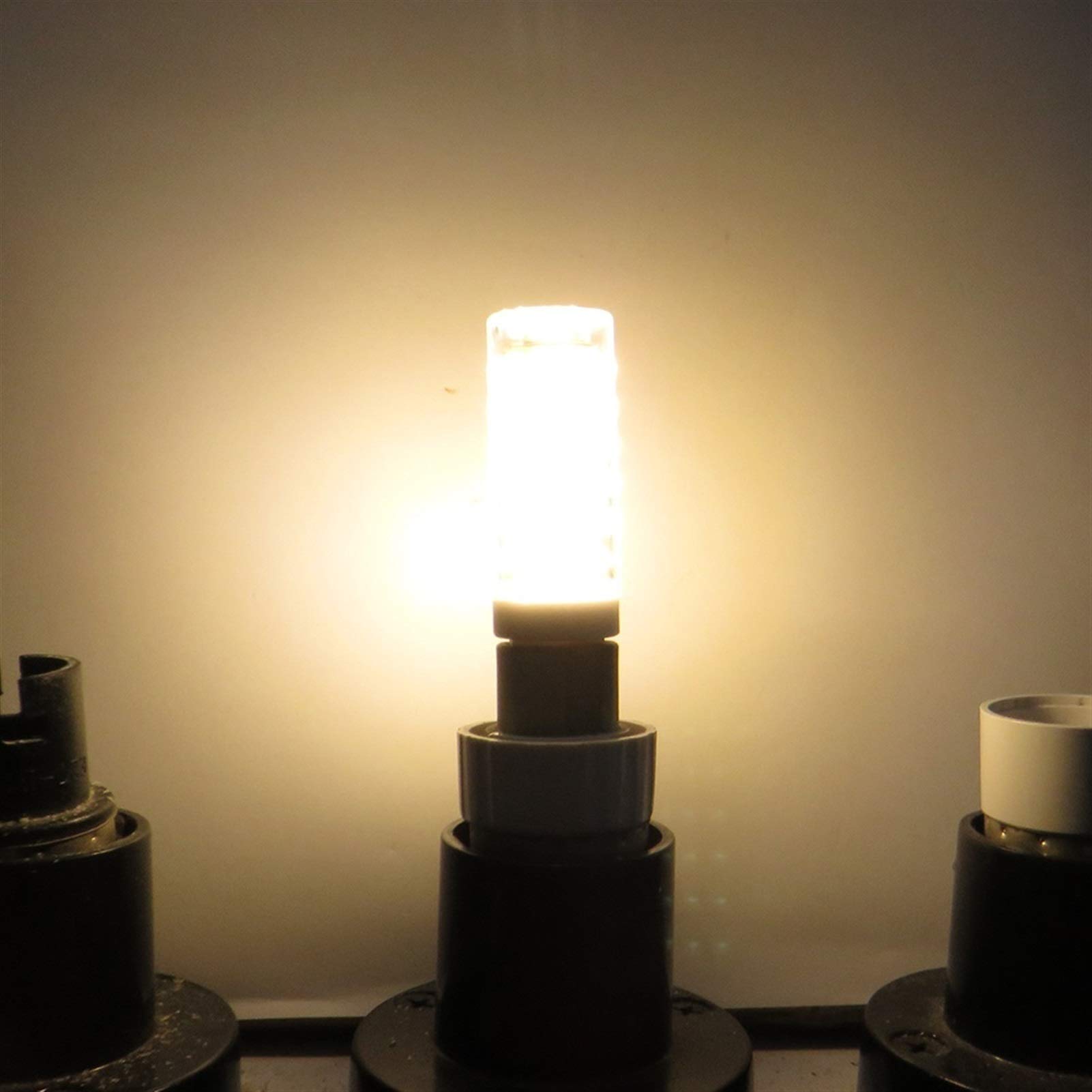 Fengyan Bombillas Domésticas Bombilla de lámpara LED de 5W E14 110V-240V, SIN parpadeo, corriente constante, potencia real, LED, bombilla, lámpara, lámpara, iluminación, paquete de 10 ( Color : Blanco