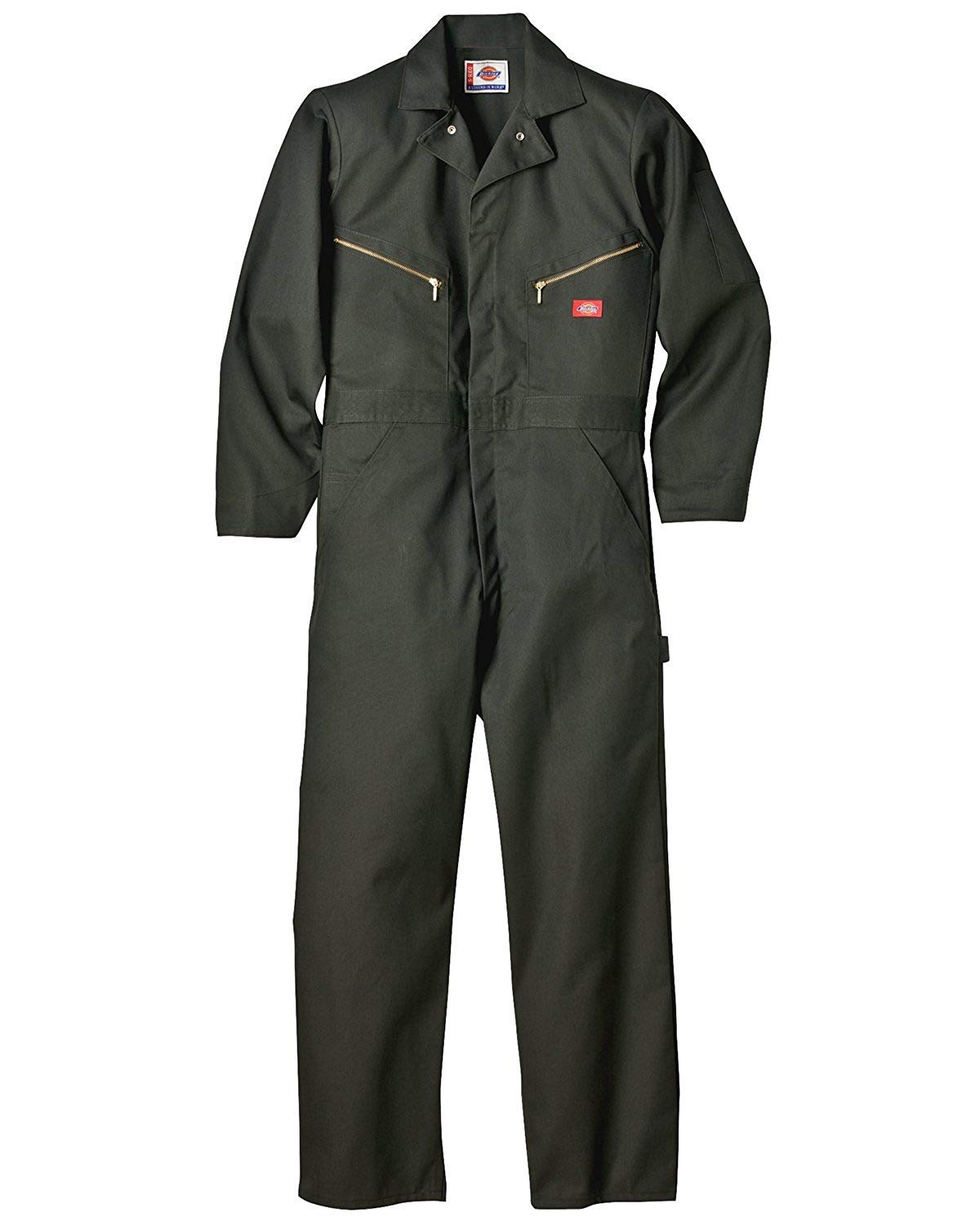 DickiesMen's Deluxe Twill LS Coveralls, Olive, 2X REG