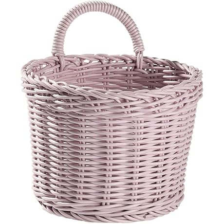 Pink Hanging Storage Basket: Elevating Your Decor with Grace and Functionality