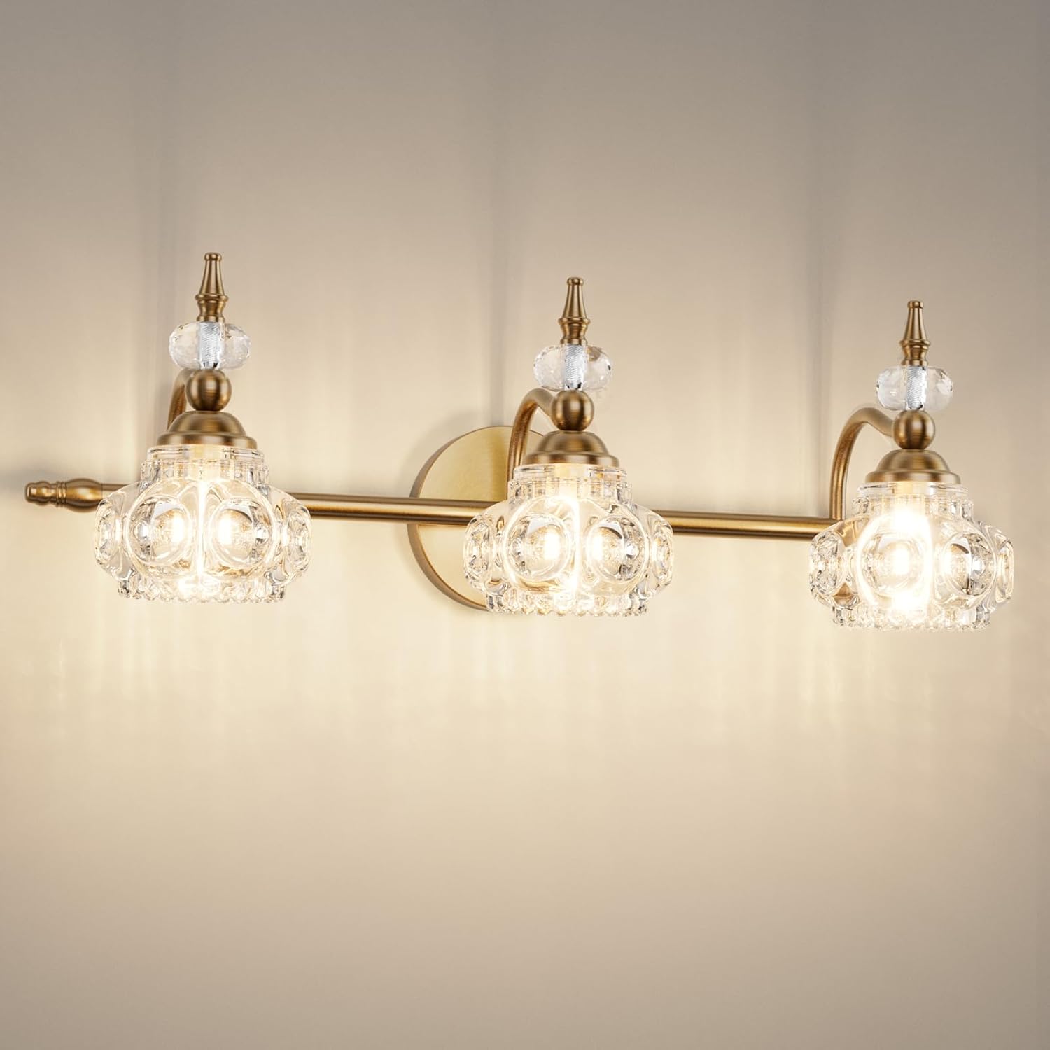 Tipace Vintage Bathroom Vanity Light Fixture, 3 Lights Bathroom ...