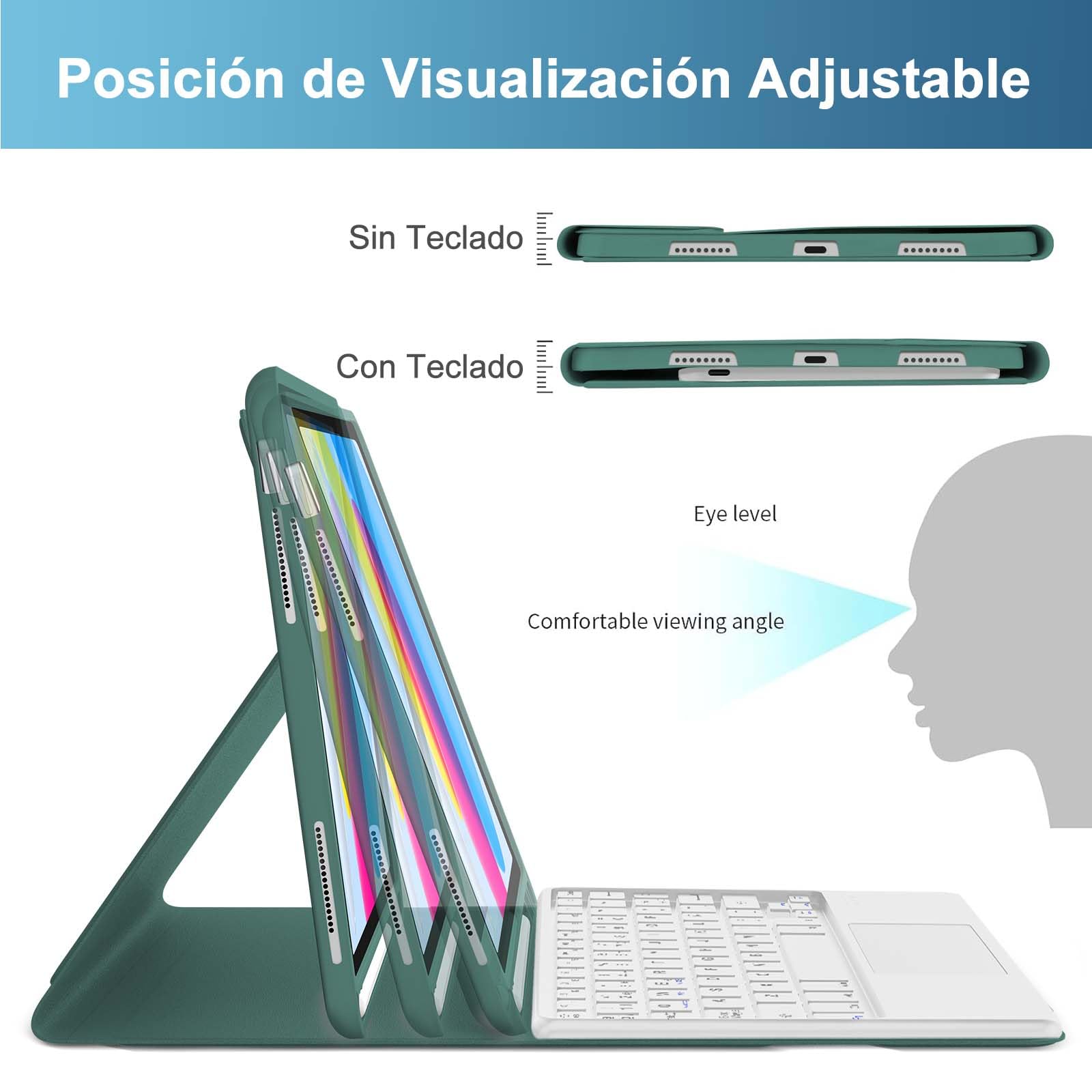 Clavier avec Touchpad pour iPad A16 11eme Generation/10eme Generation 10.9"